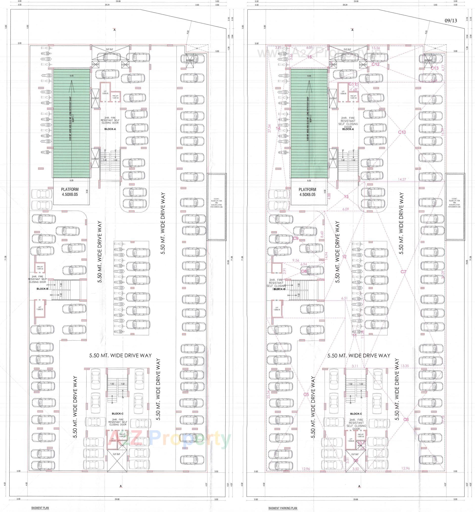 Layout of real estate project Aamrakunj Royal located at Pethapur, Gandhinagar, Gujarat