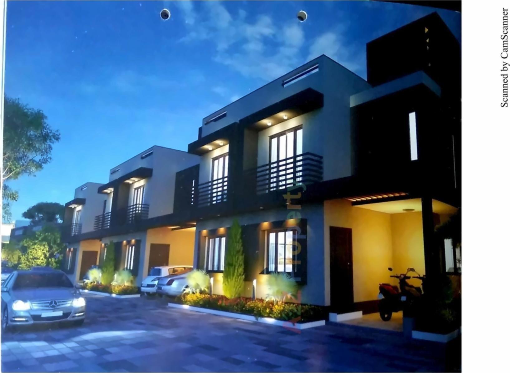 3D Elevation of real estate project Aangan Residency located at Vavol, Gandhinagar, Gujarat