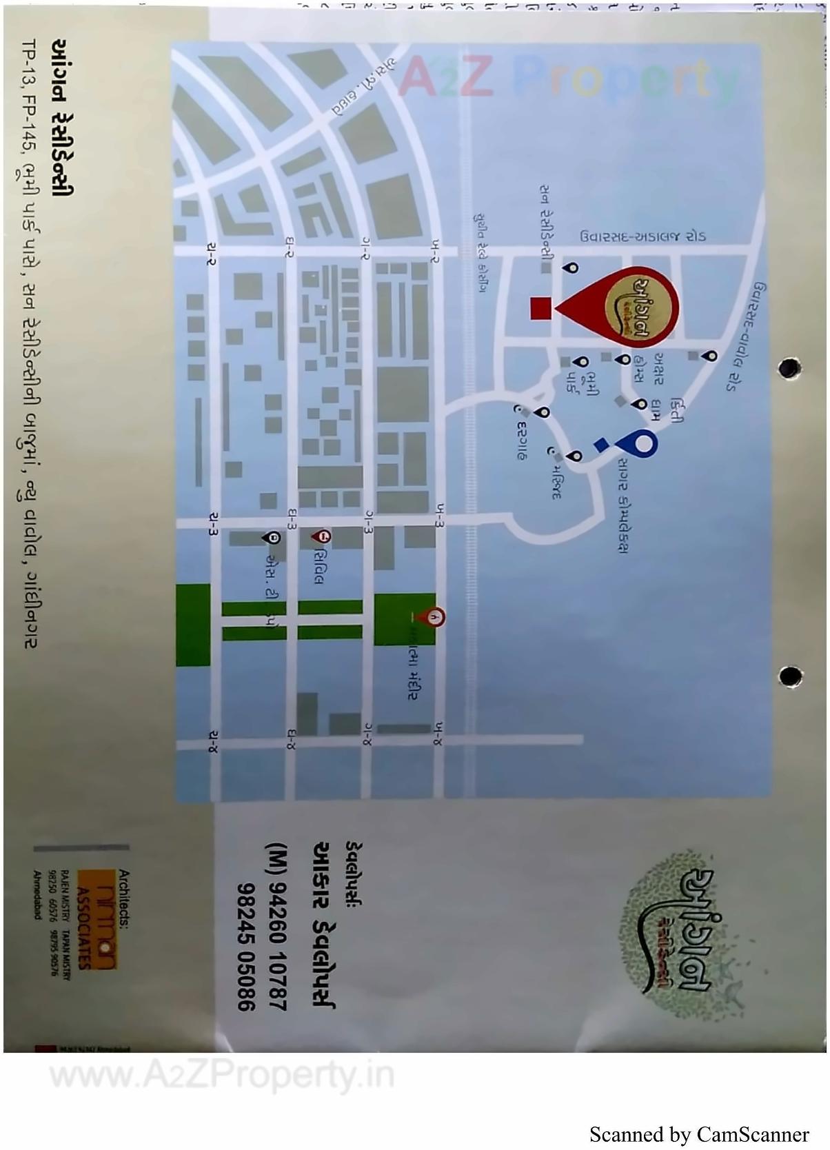  of real estate project Aangan Residency located at Vavol, Gandhinagar, Gujarat