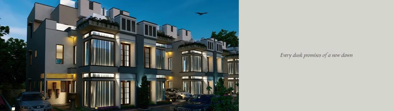 3D Elevation of real estate project Aaradhya Residency located at Adalaj, Gandhinagar, Gujarat