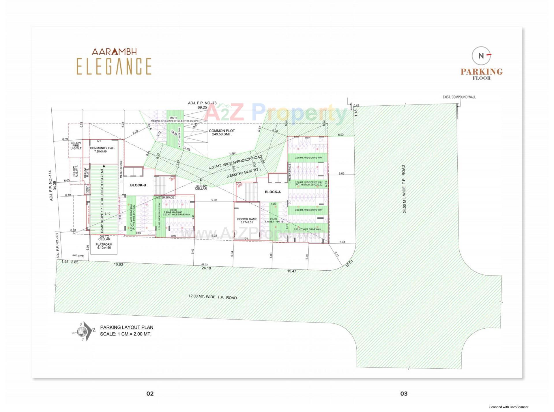 Layout of real estate project Aarambh Elegance located at Gandhinagar, Gandhinagar, Gujarat