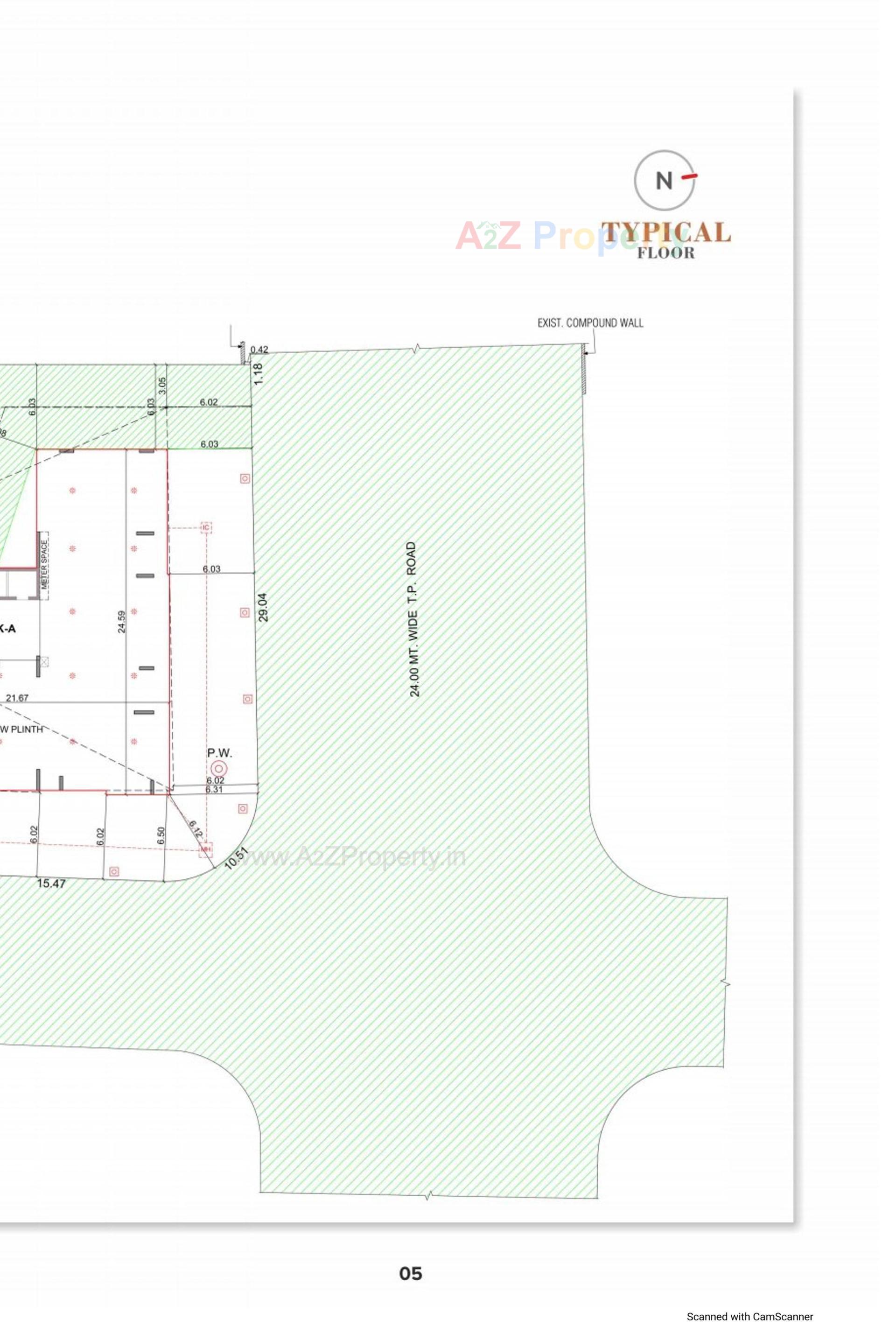 Layout of real estate project Aarambh Elegance located at Gandhinagar, Gandhinagar, Gujarat