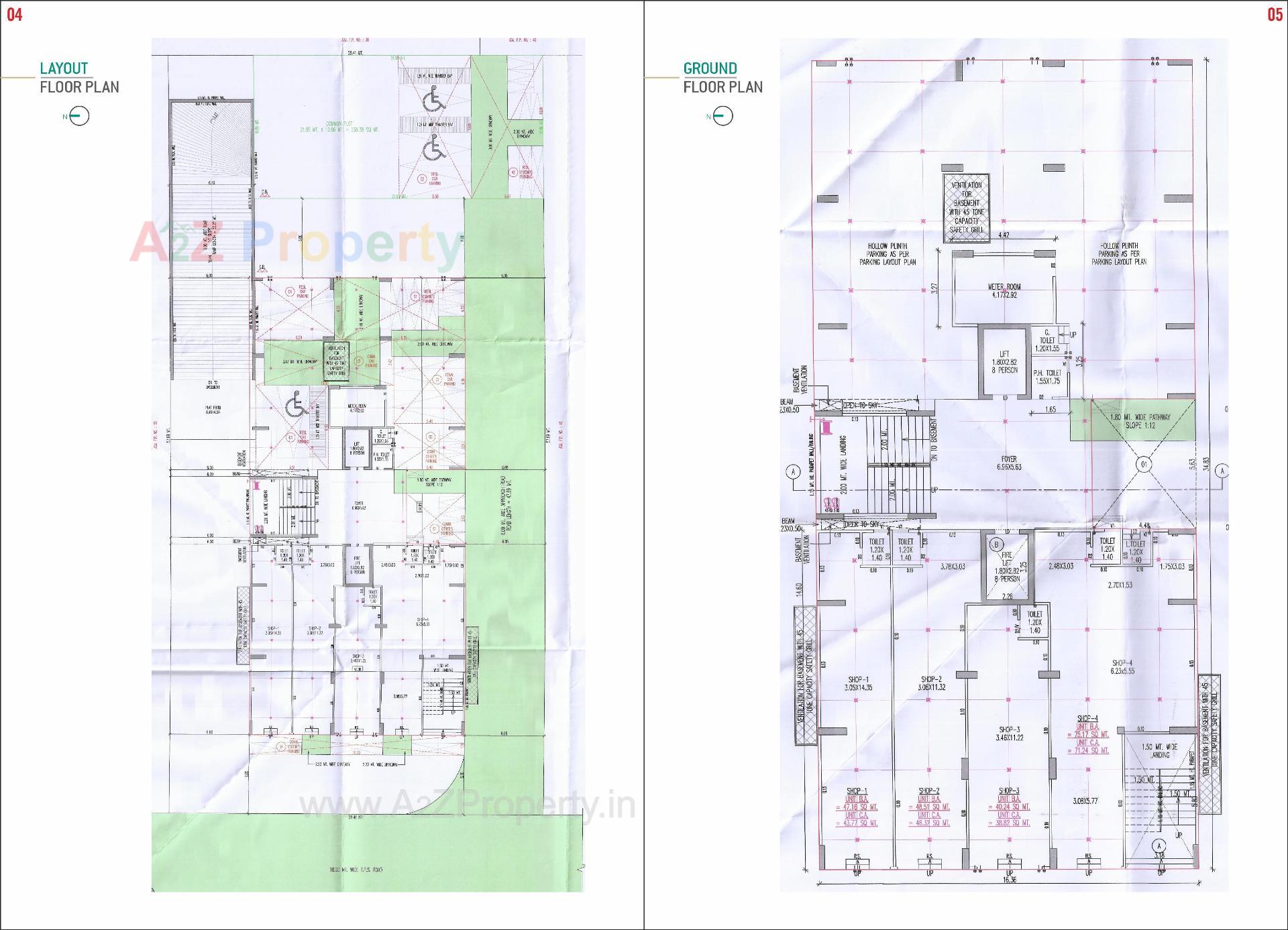 Layout of real estate project Aarambh Gardenia located at Khoraj, Gandhinagar, Gujarat