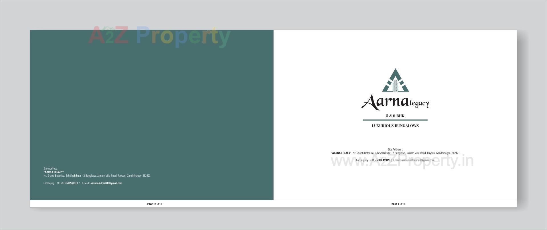  of real estate project Aarna Legacy located at Randesan, Gandhinagar, Gujarat