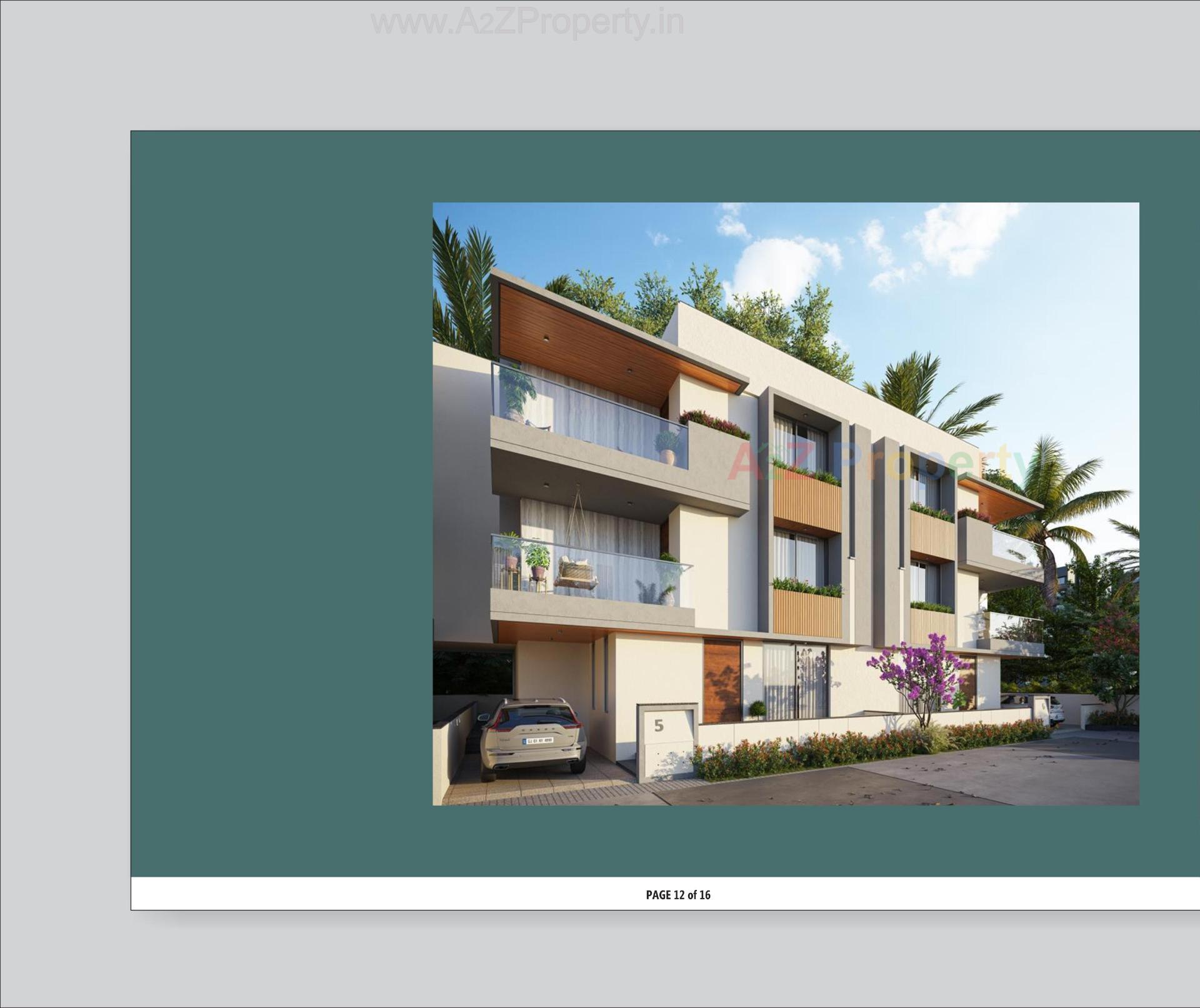 3D Elevation of real estate project Aarna Legacy located at Randesan, Gandhinagar, Gujarat