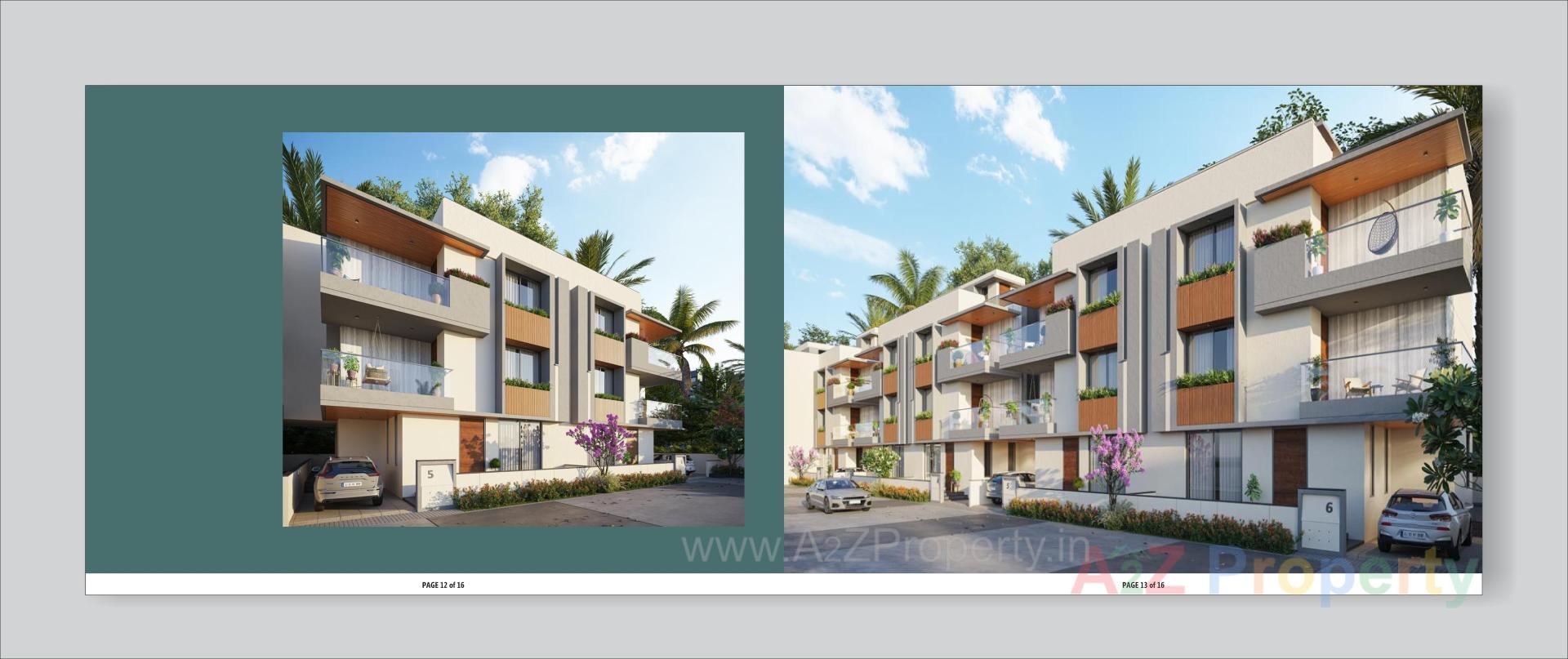 3D Elevation of real estate project Aarna Legacy located at Randesan, Gandhinagar, Gujarat