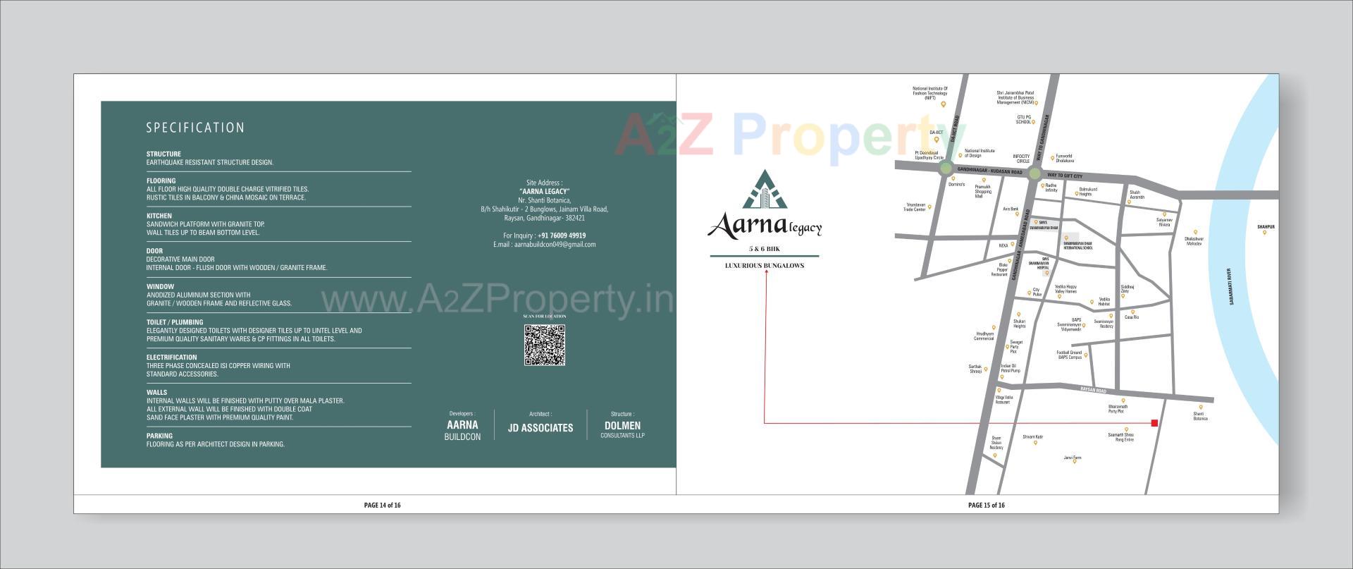  of real estate project Aarna Legacy located at Randesan, Gandhinagar, Gujarat