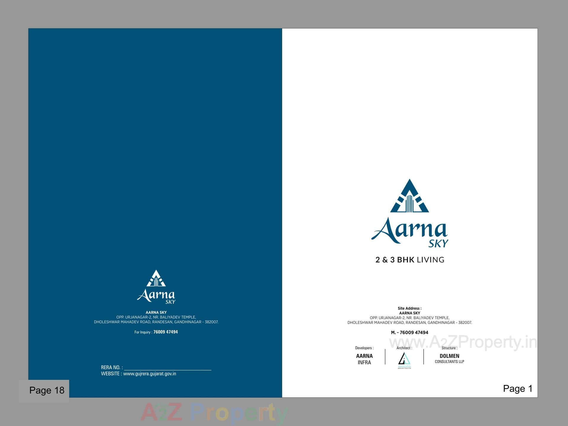  of real estate project Aarna Sky located at Gandhinagar, Gandhinagar, Gujarat