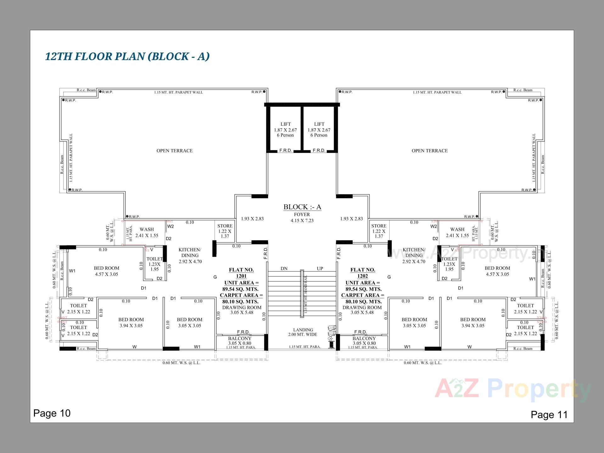 Layout of real estate project Aarna Sky located at Gandhinagar, Gandhinagar, Gujarat