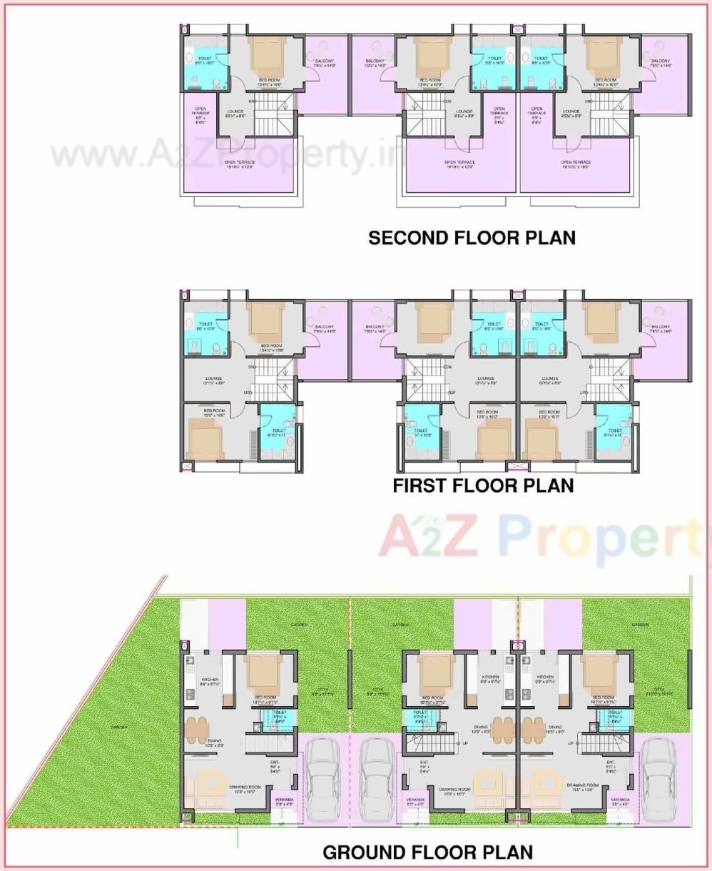 Layout of real estate project Aashudev Villa located at Gandhinagar, Gandhinagar, Gujarat