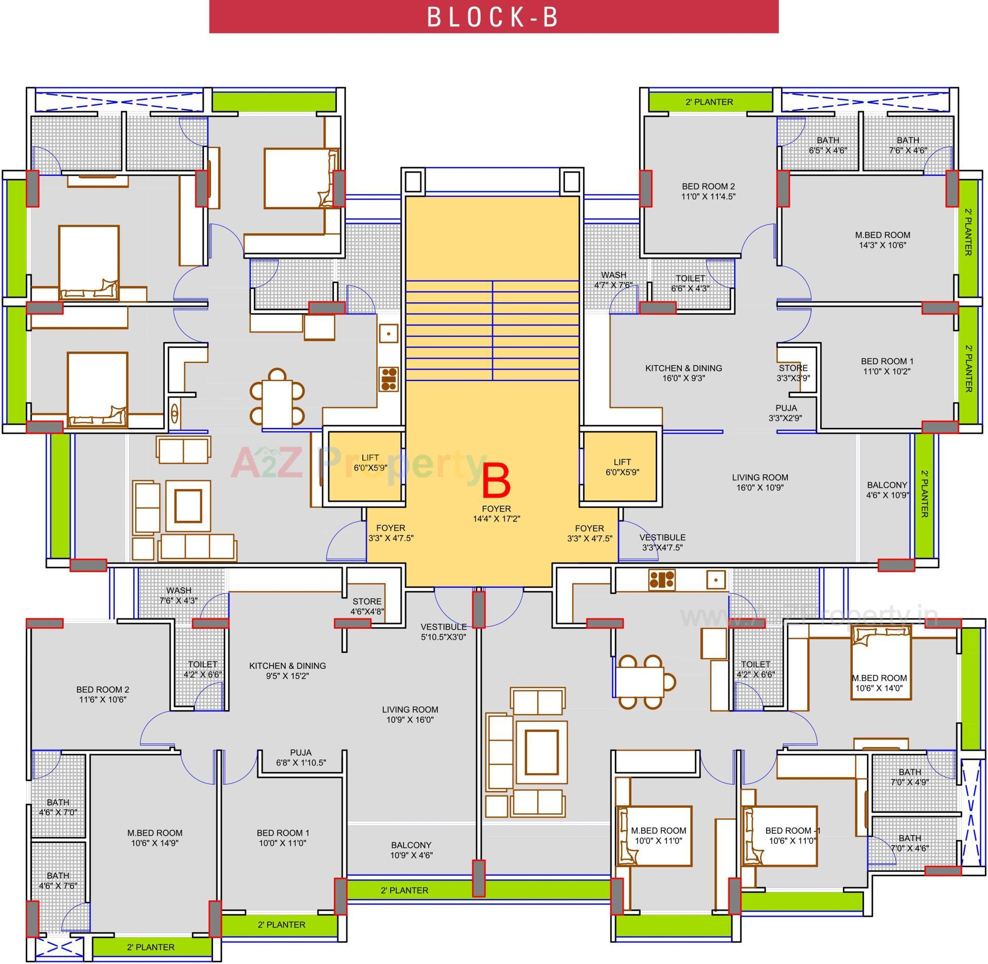 Layout of real estate project Aastha Pride located at Pethapur, Gandhinagar, Gujarat