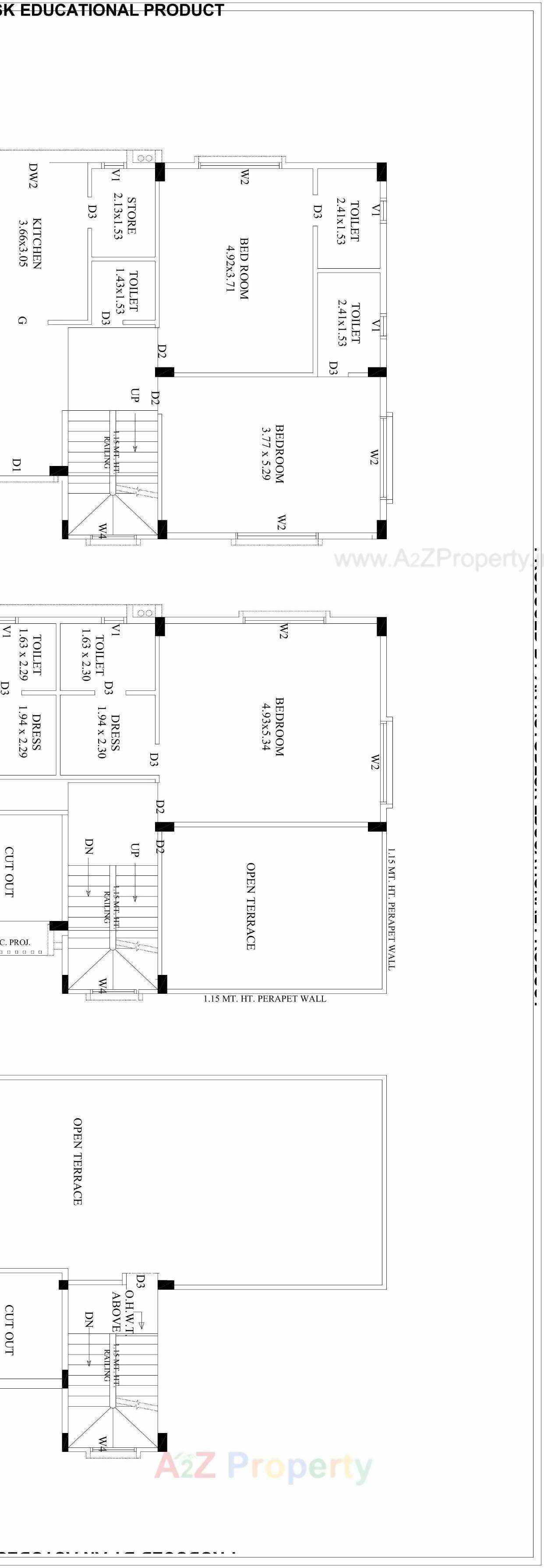 Layout of real estate project Aatrey Exotica located at Bhat, Gandhinagar, Gujarat