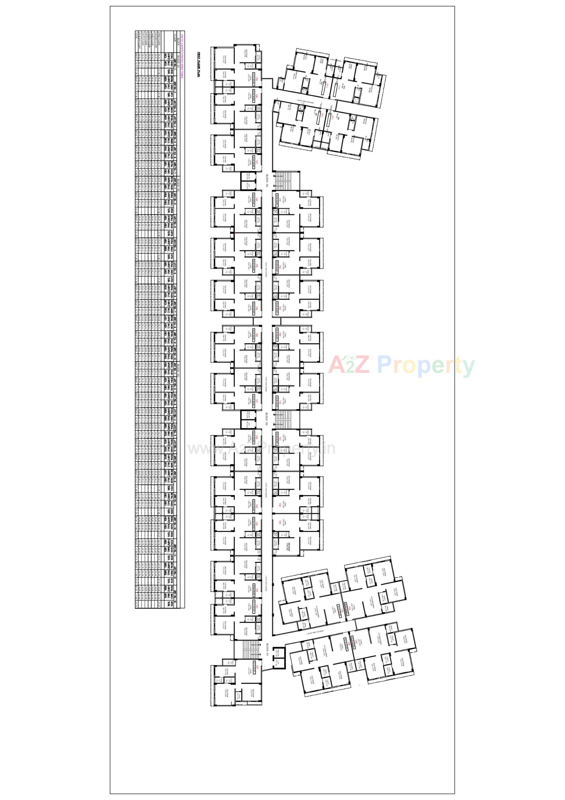 Layout of real estate project Aatrey Ivaan located at Chiloda, Gandhinagar, Gujarat