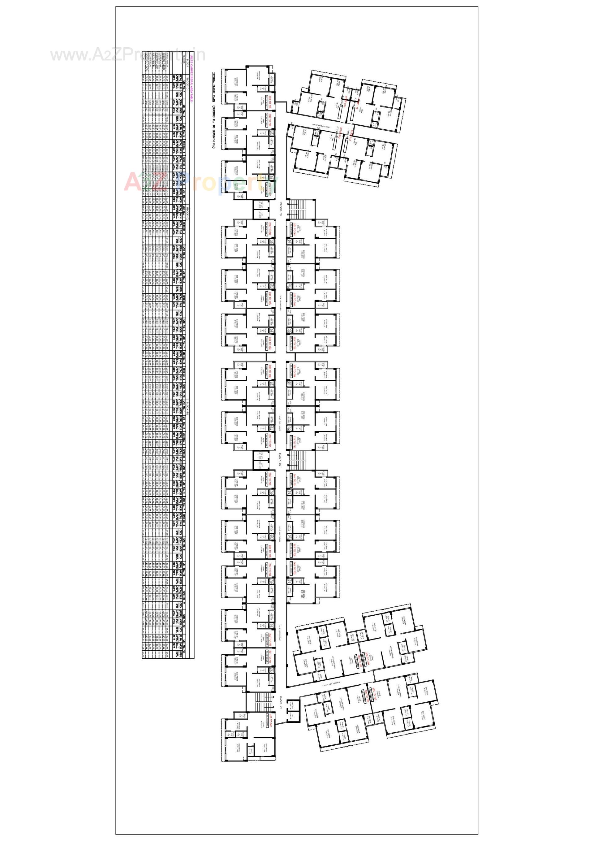 Layout of real estate project Aatrey Ivaan located at Chiloda, Gandhinagar, Gujarat