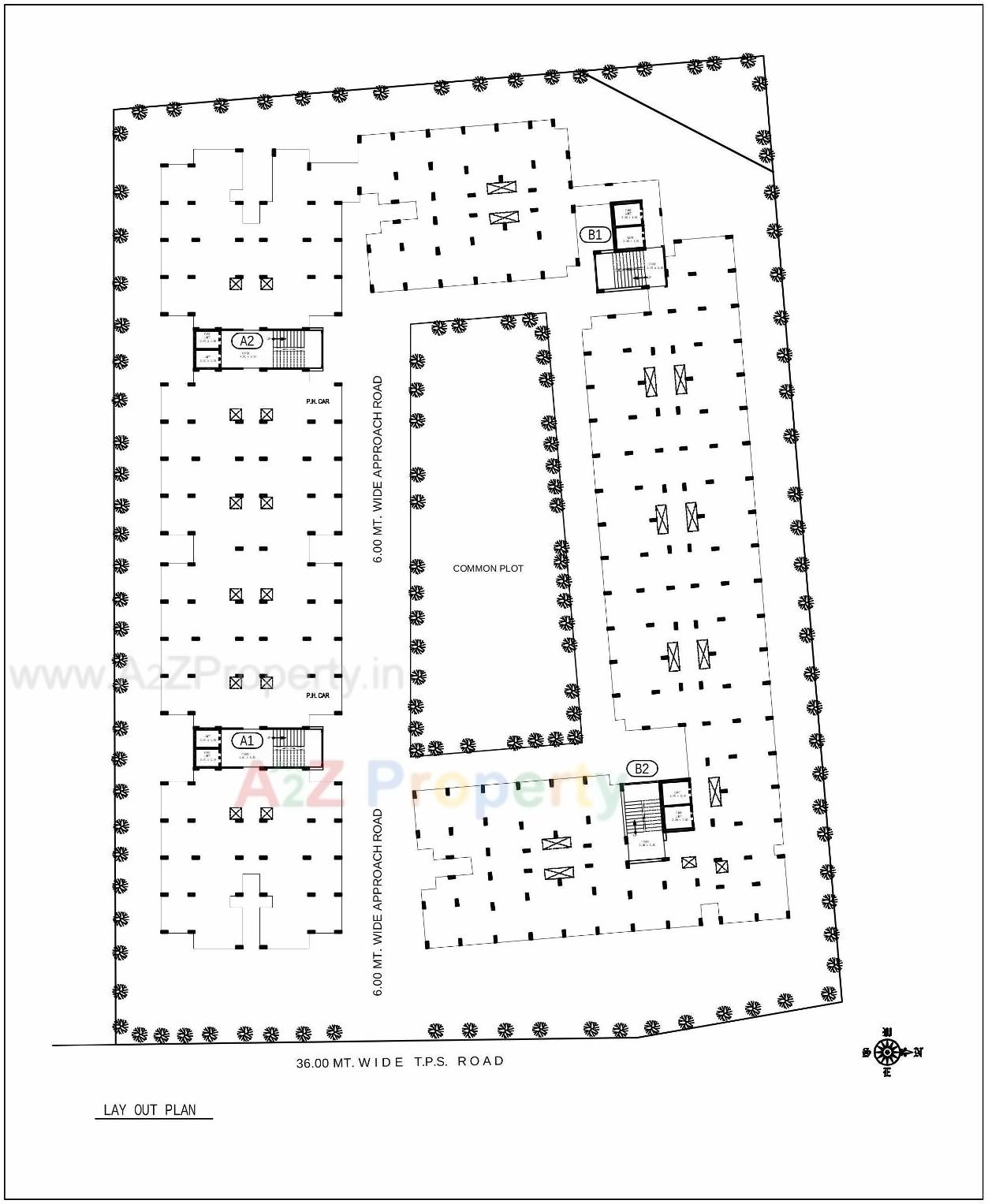Layout of real estate project Aatrey Ivaan located at Gandhinagar, Gandhinagar, Gujarat