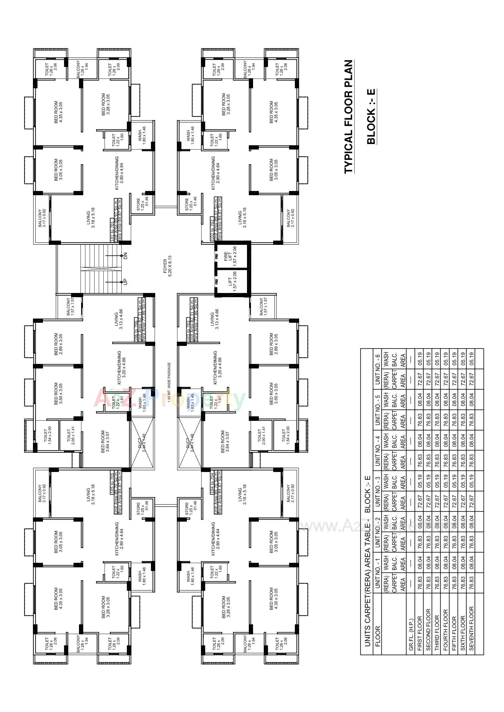 Layout of real estate project Aatrey Ivaan located at Chiloda, Gandhinagar, Gujarat