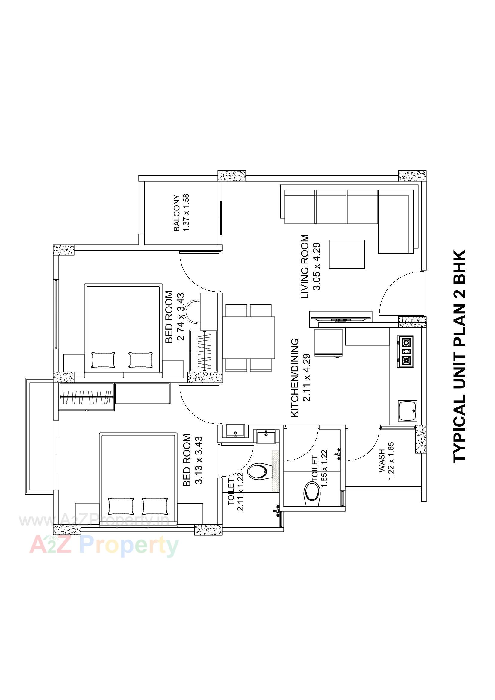 Layout of real estate project Aatrey Ivaan located at Chiloda, Gandhinagar, Gujarat