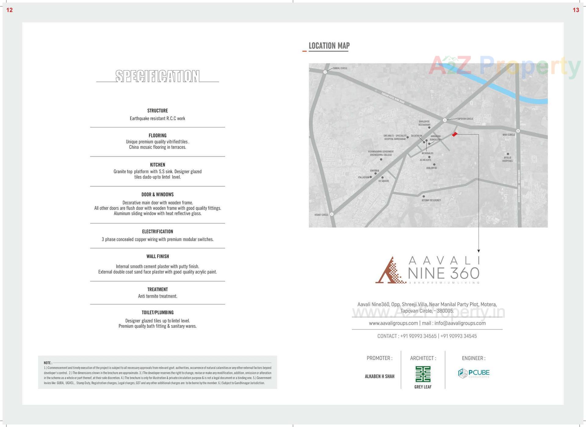  of real estate project Aavali Nine 360 located at Amiyapur, Gandhinagar, Gujarat