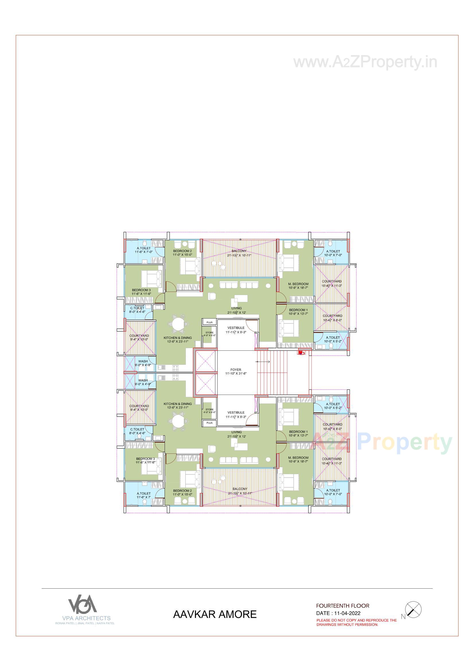 Layout of real estate project Aavkar Amore located at Sargasan, Gandhinagar, Gujarat