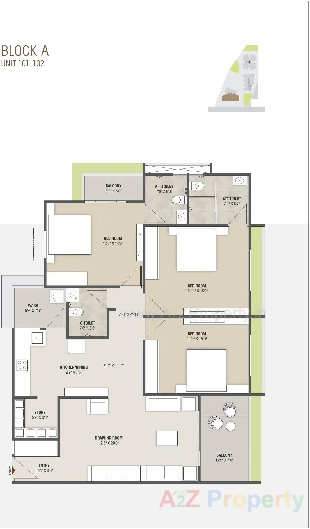 Layout of real estate project Aavkar Avenue located at Uvarsad, Gandhinagar, Gujarat