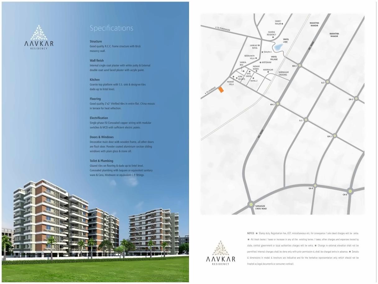  of real estate project Aavkar Avenue located at Uvarsad, Gandhinagar, Gujarat