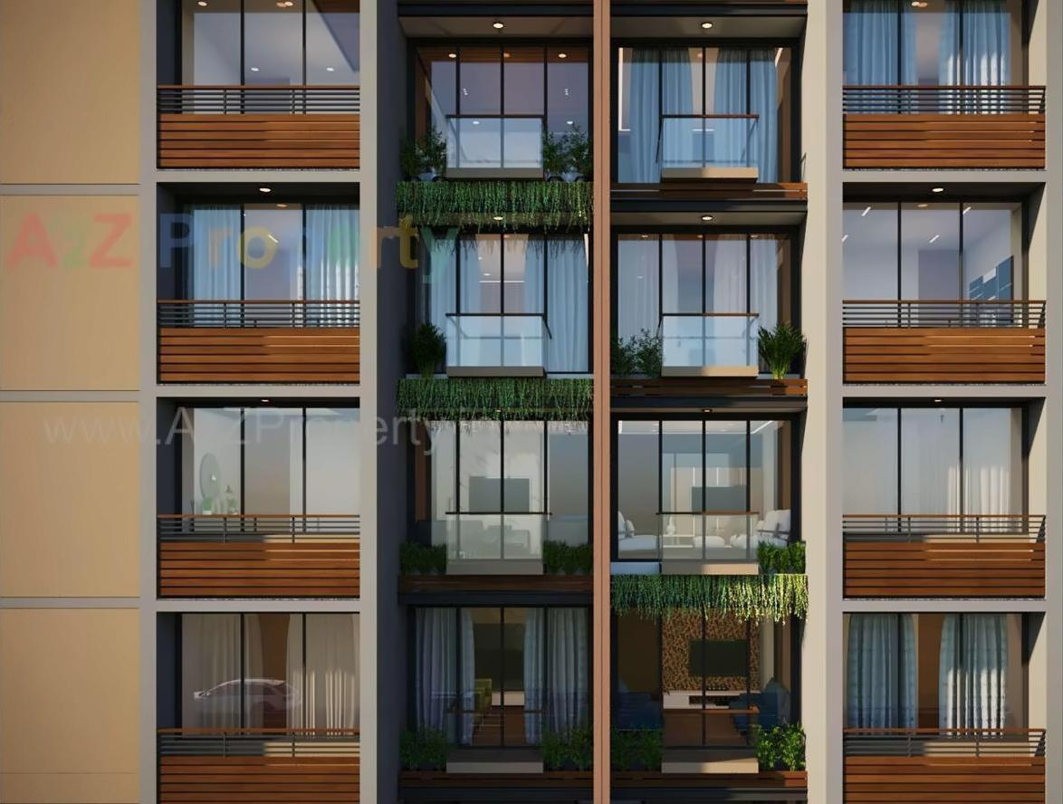 3D Elevation of real estate project Aavkar Emerald located at Gandhinagar, Gandhinagar, Gujarat