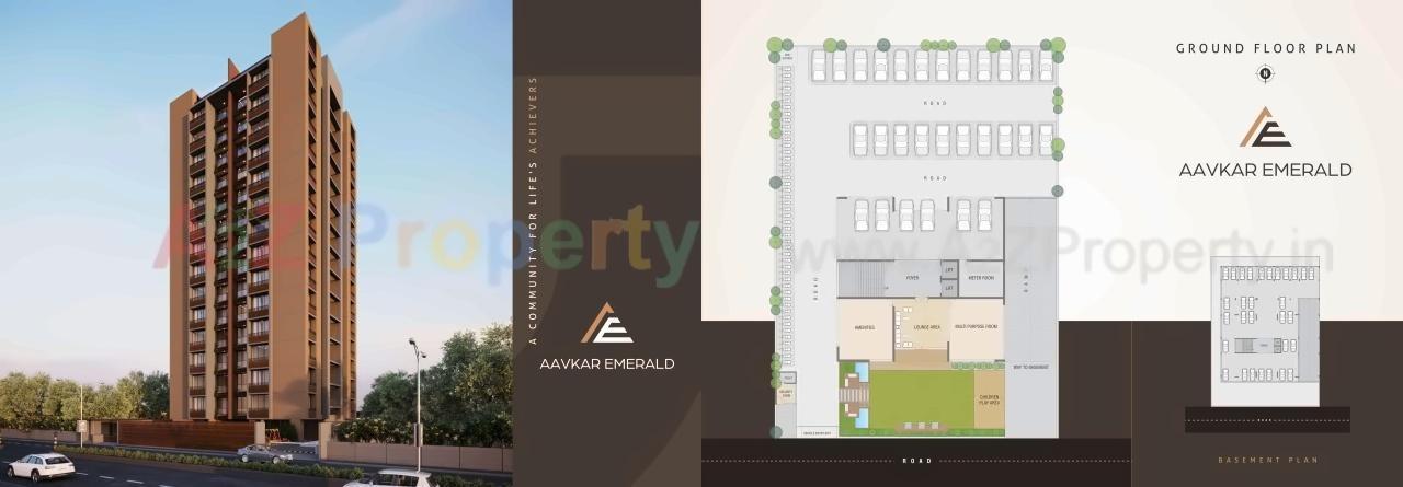 Layout of real estate project Aavkar Emerald located at Gandhinagar, Gandhinagar, Gujarat