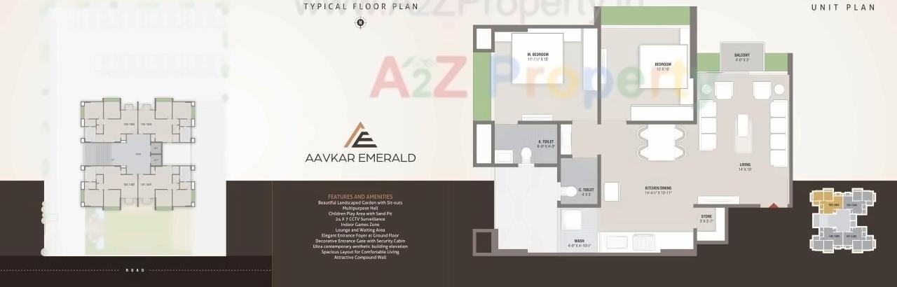 Layout of real estate project Aavkar Emerald located at Gandhinagar, Gandhinagar, Gujarat