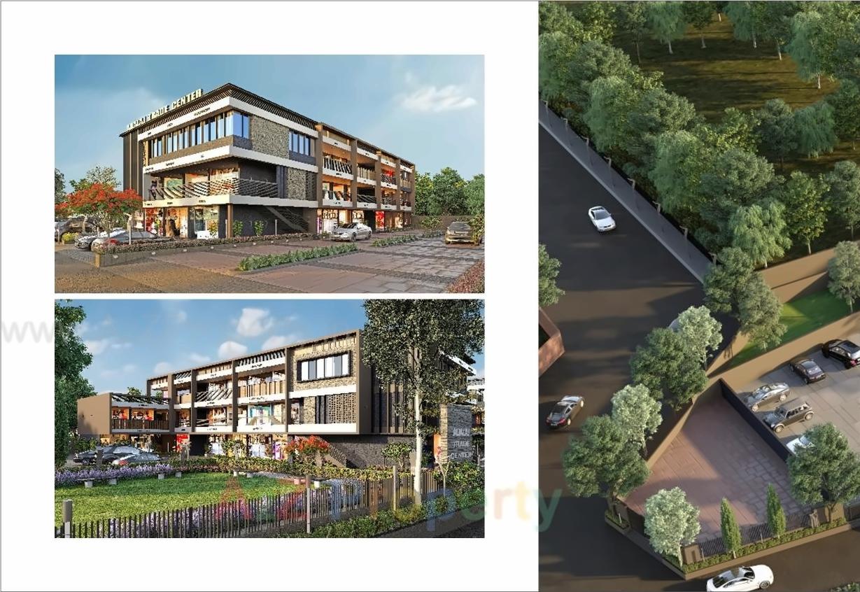 3D Elevation of real estate project Adalaj Trade Center located at Adalaj, Gandhinagar, Gujarat