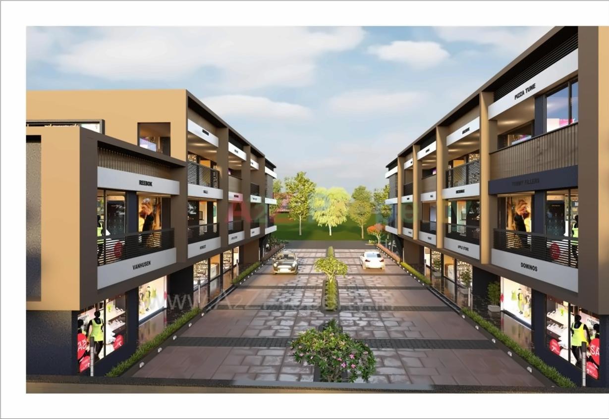 3D Elevation of real estate project Adalaj Trade Center located at Adalaj, Gandhinagar, Gujarat