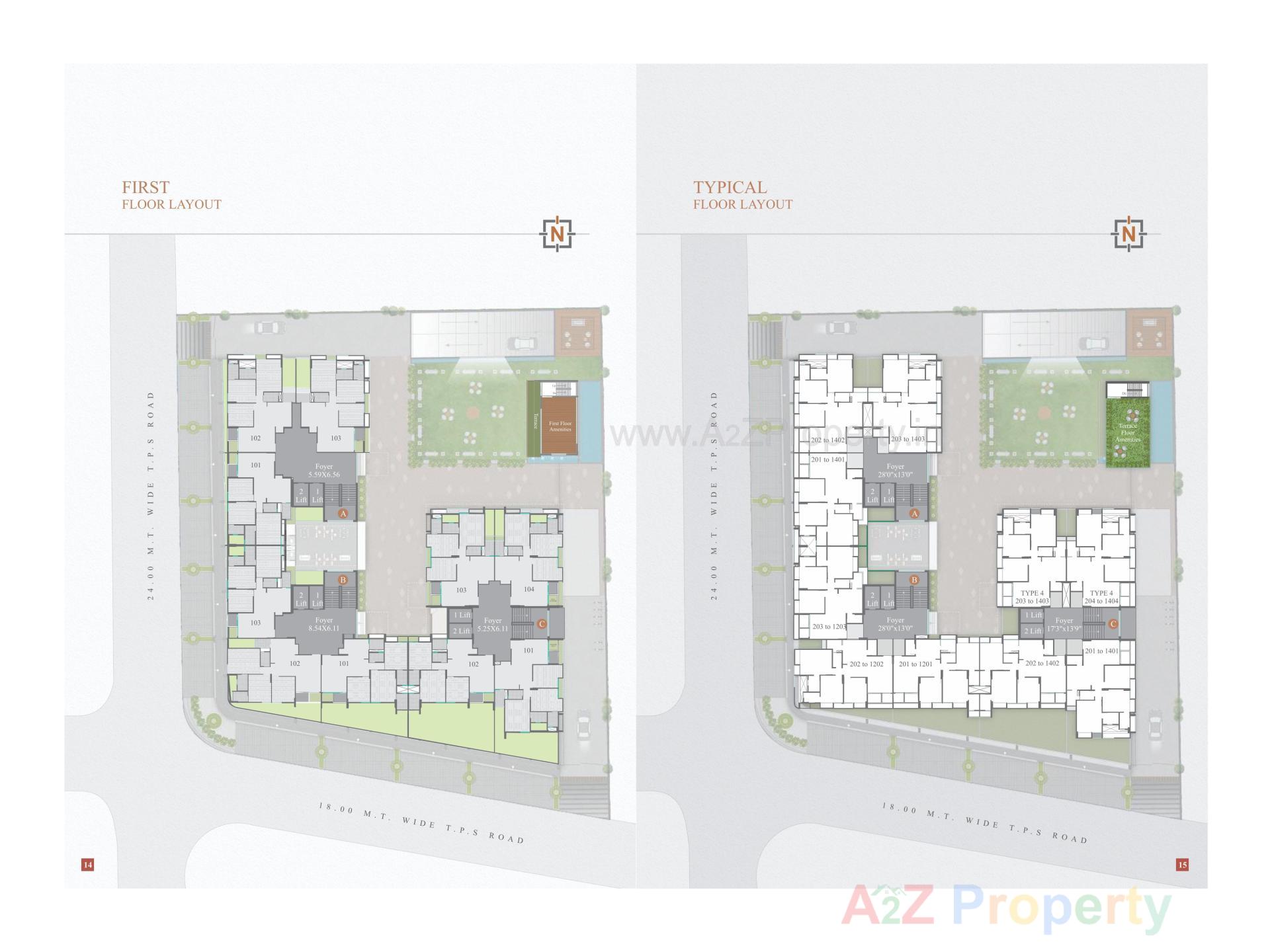 Layout of real estate project Aditya Antilia located at Zundal, Gandhinagar, Gujarat