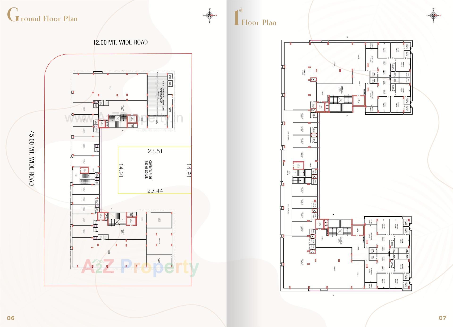 Layout of real estate project Aditya Exotica located at Vavol, Gandhinagar, Gujarat