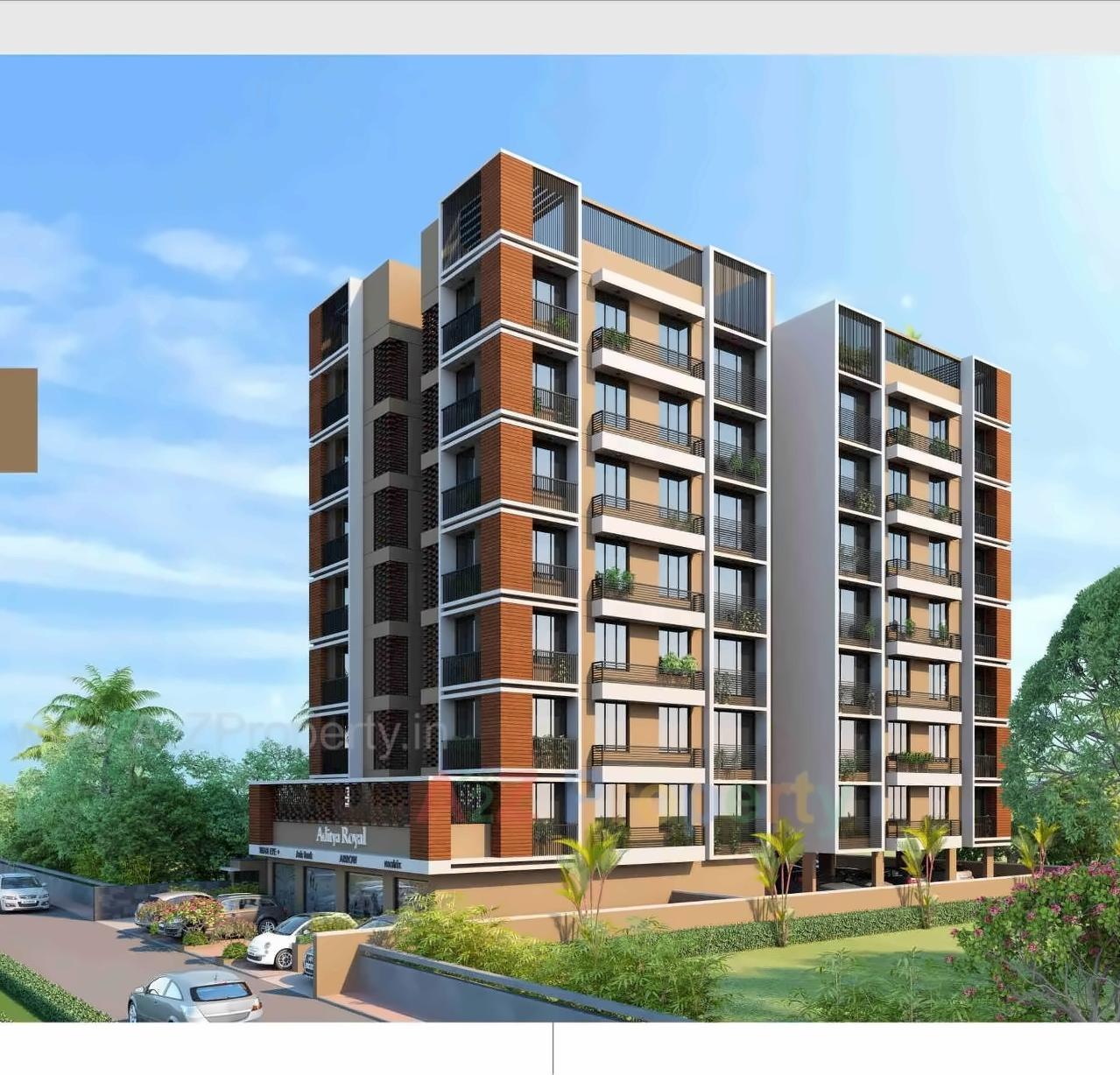 3D Elevation of real estate project Aditya Royal located at Gandhinagar, Gandhinagar, Gujarat