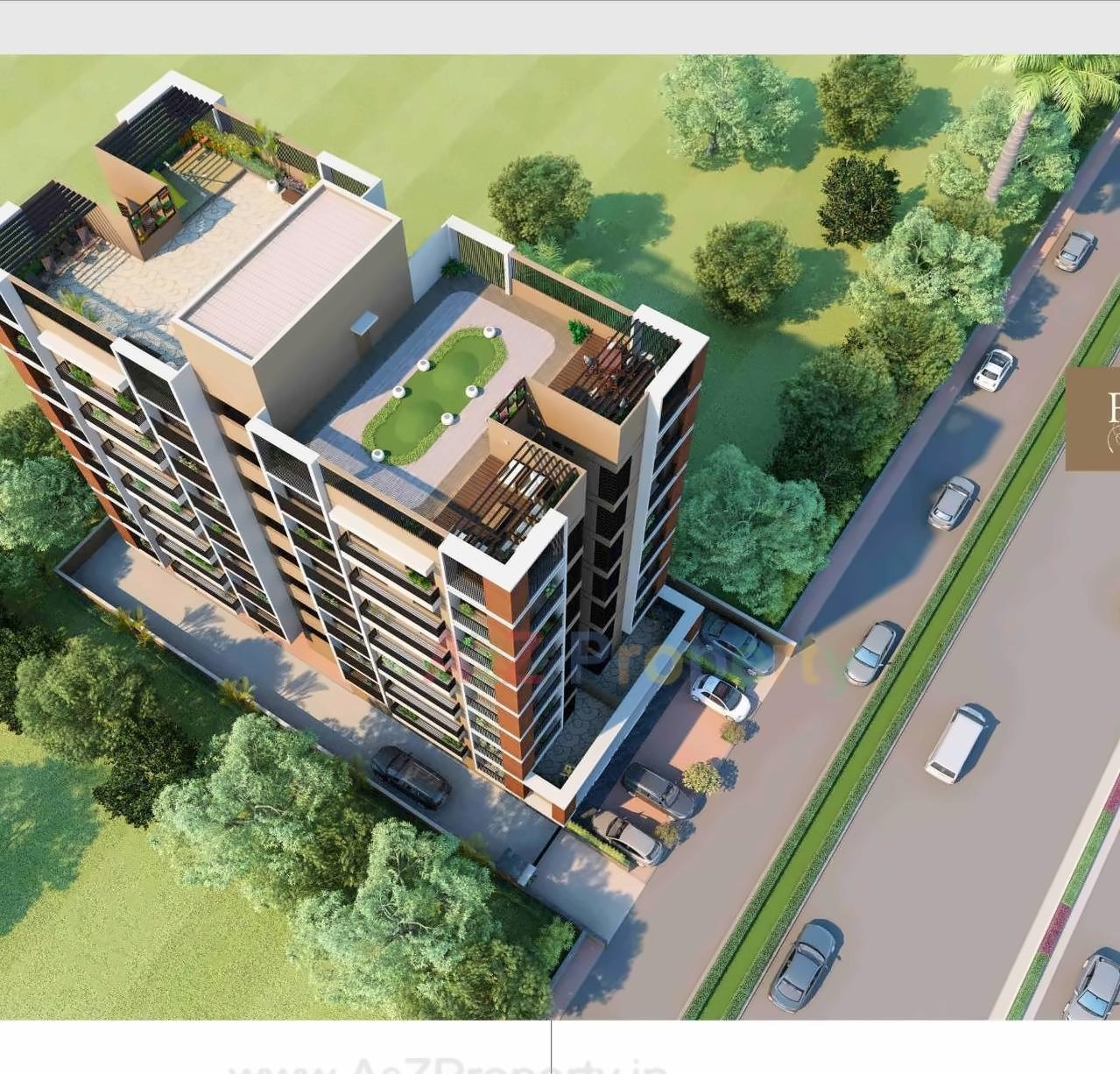 3D Elevation of real estate project Aditya Royal located at Gandhinagar, Gandhinagar, Gujarat