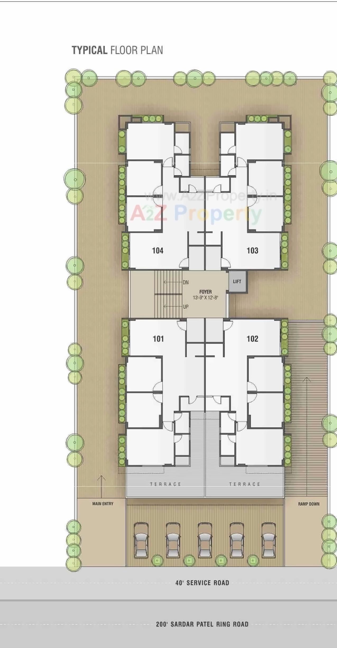 Layout of real estate project Aditya Royal located at Gandhinagar, Gandhinagar, Gujarat