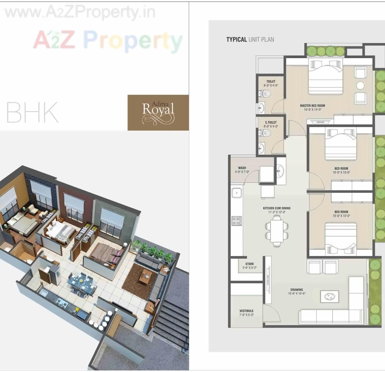 Layout of real estate project Aditya Royal located at Gandhinagar, Gandhinagar, Gujarat