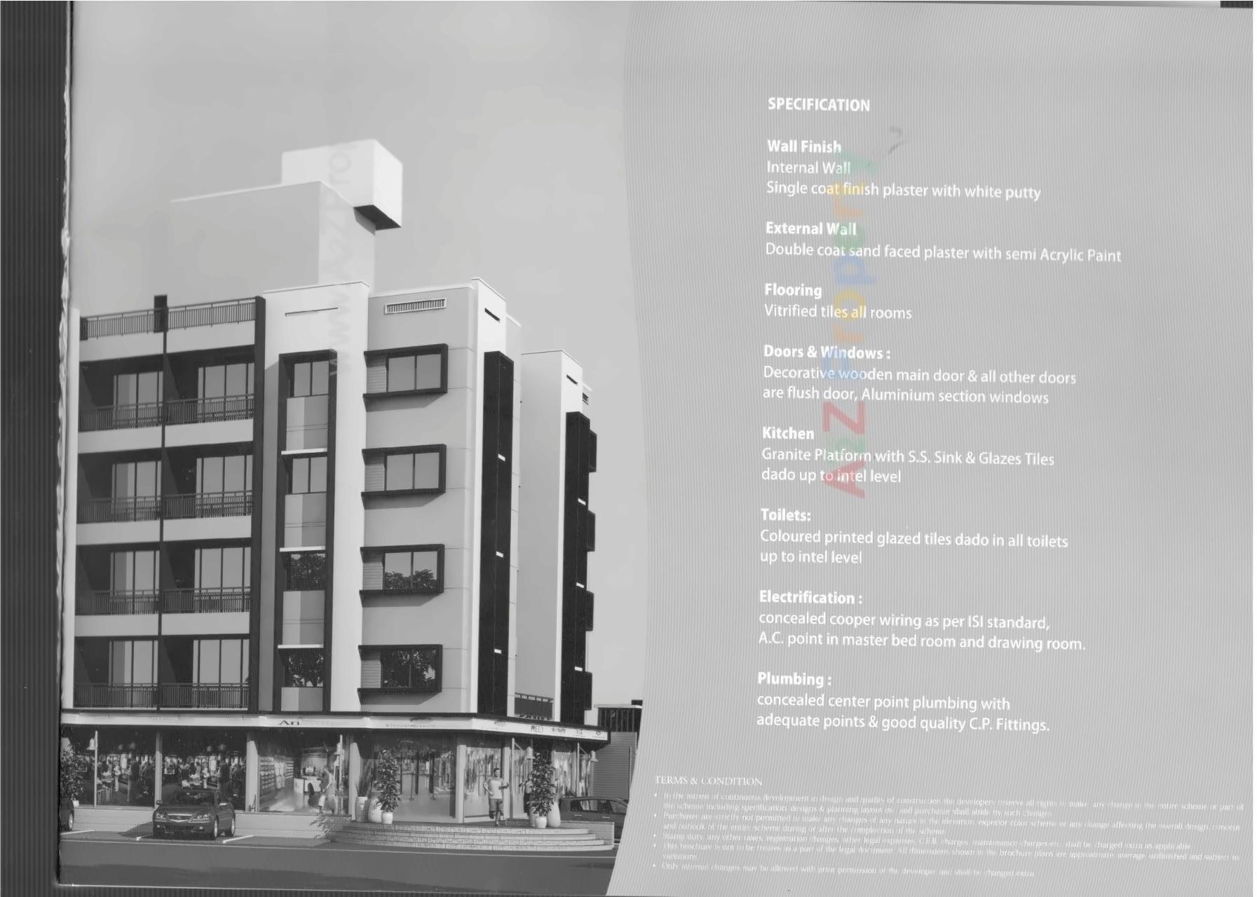 of real estate project Ajay Avenue located at Borisana, Gandhinagar, Gujarat