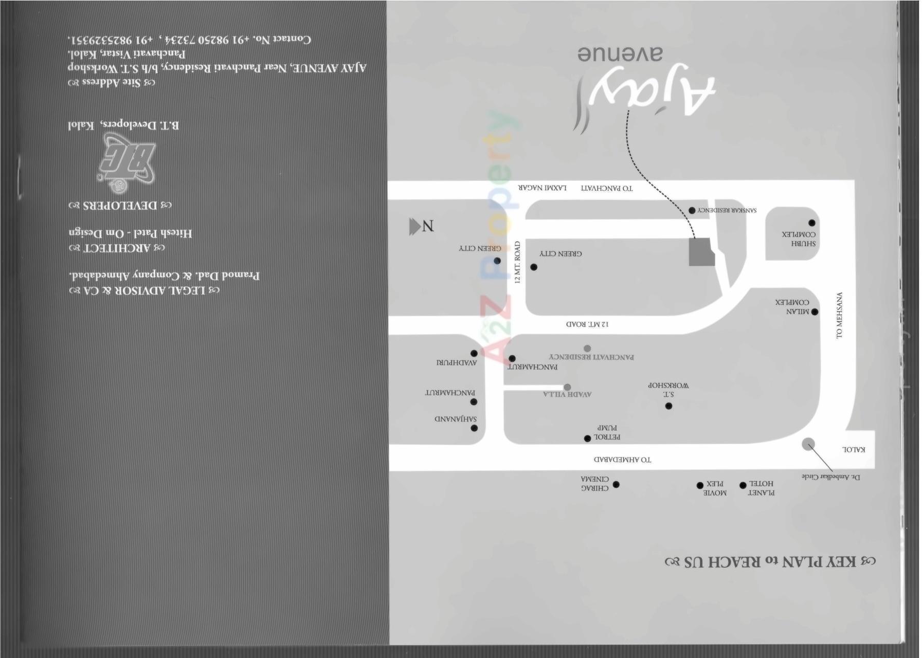  of real estate project Ajay Avenue located at Borisana, Gandhinagar, Gujarat