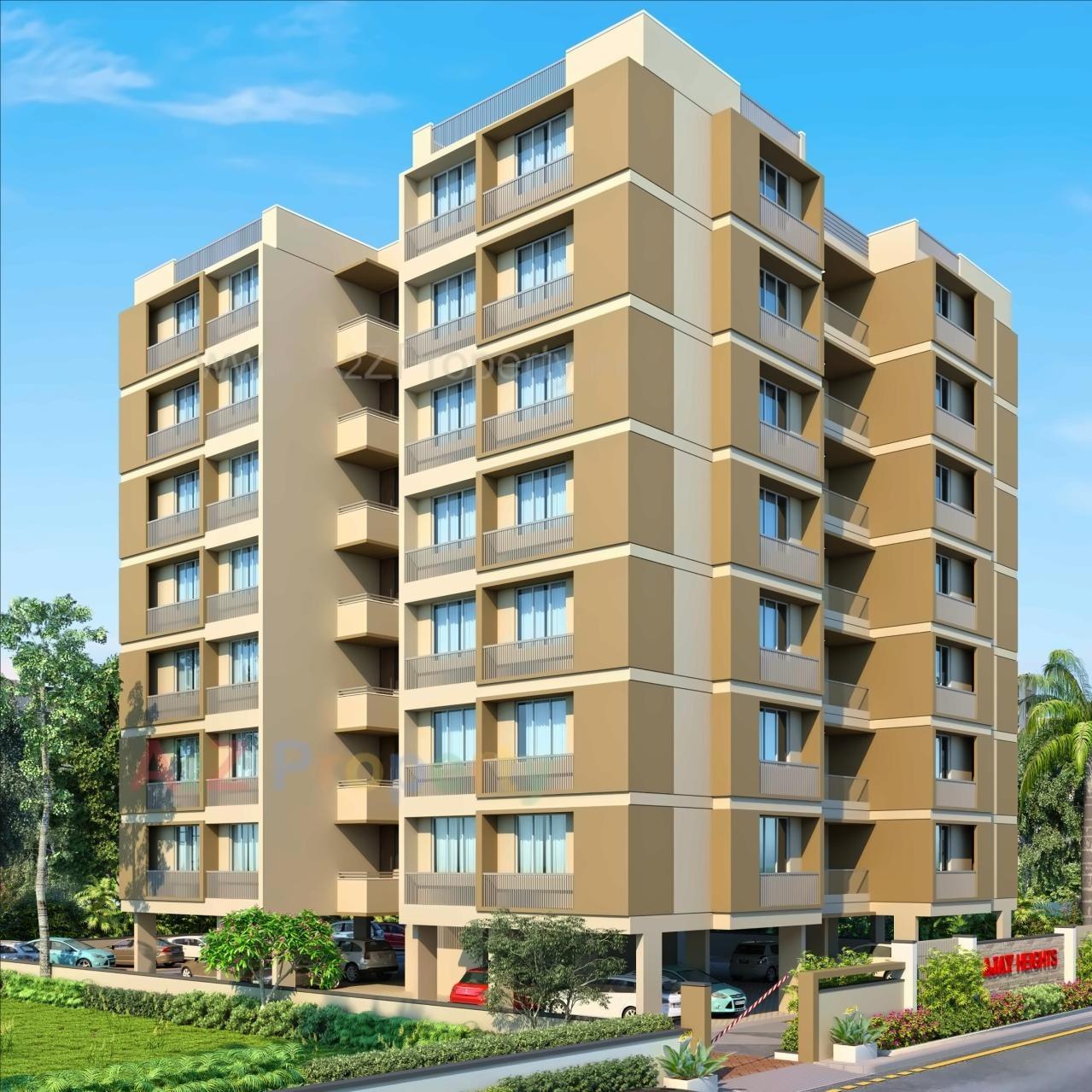 3D Elevation of real estate project Ajay Heights located at Gandhinagar, Gandhinagar, Gujarat