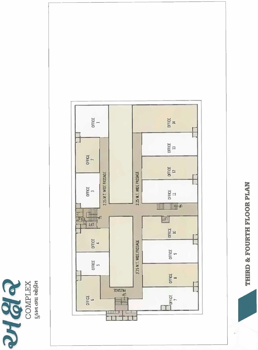 Layout of real estate project Akshar Complex located at Dehgam, Gandhinagar, Gujarat