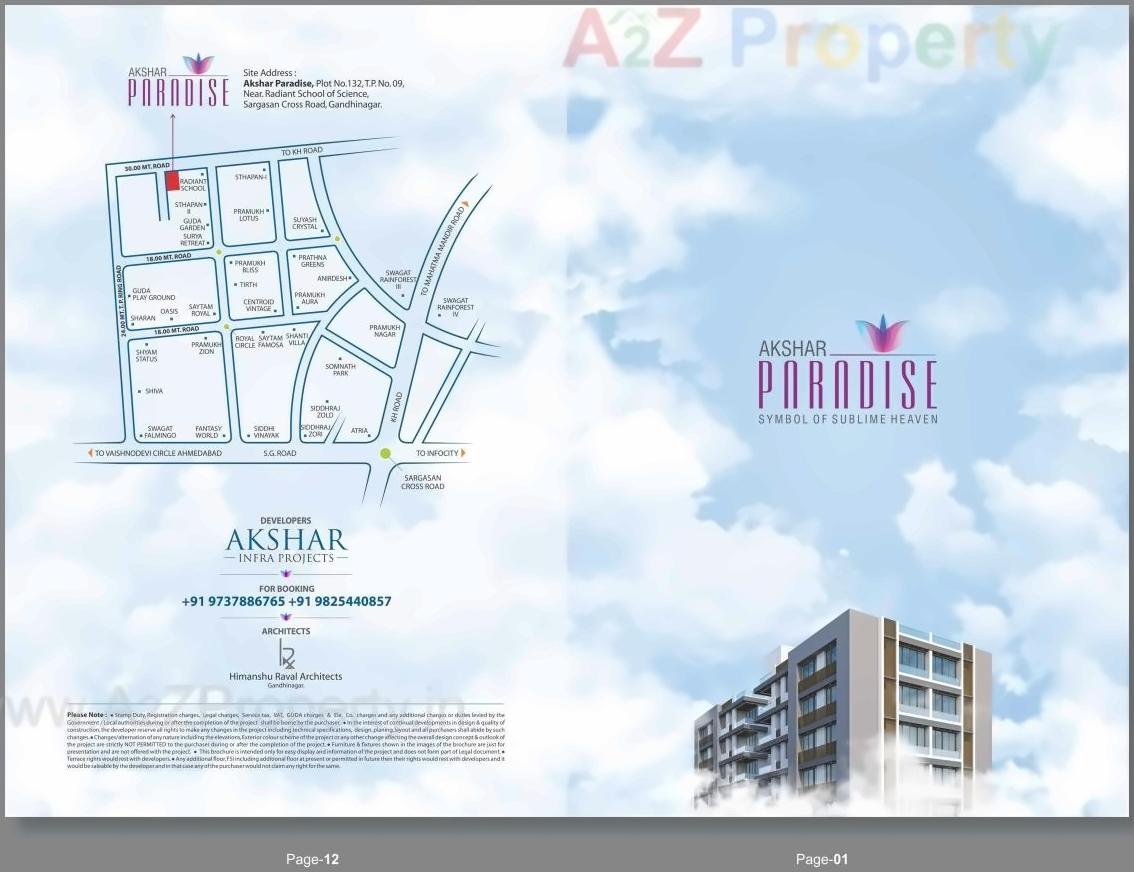  of real estate project Akshar Paradise located at Sargasan, Gandhinagar, Gujarat