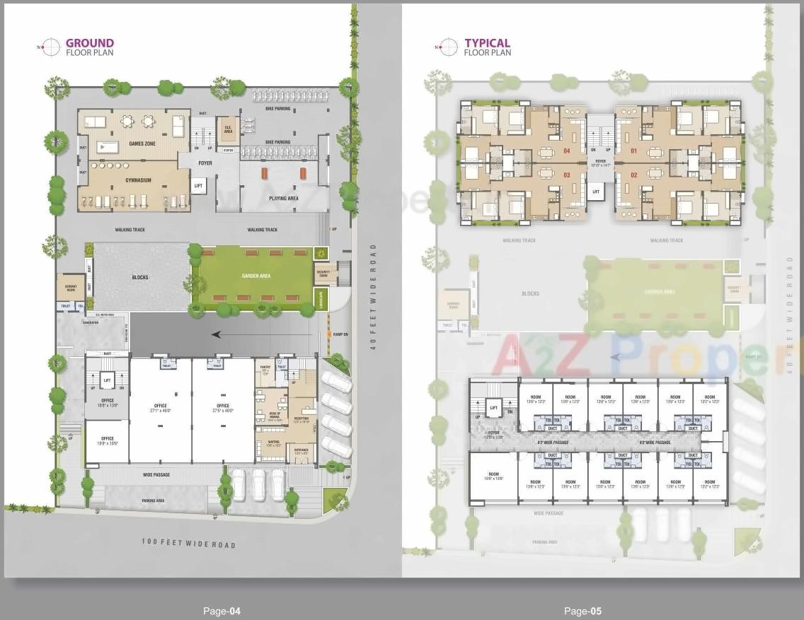 Layout of real estate project Akshar Paradise located at Sargasan, Gandhinagar, Gujarat