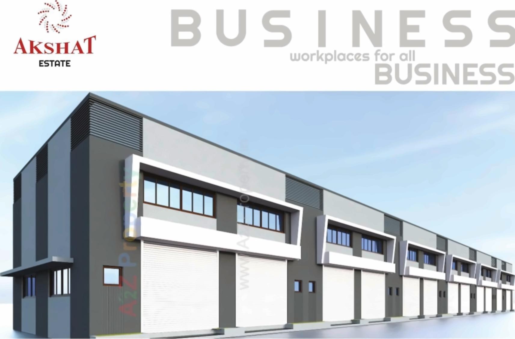 3D Elevation of real estate project Akshat Estate located at Ranasan, Gandhinagar, Gujarat