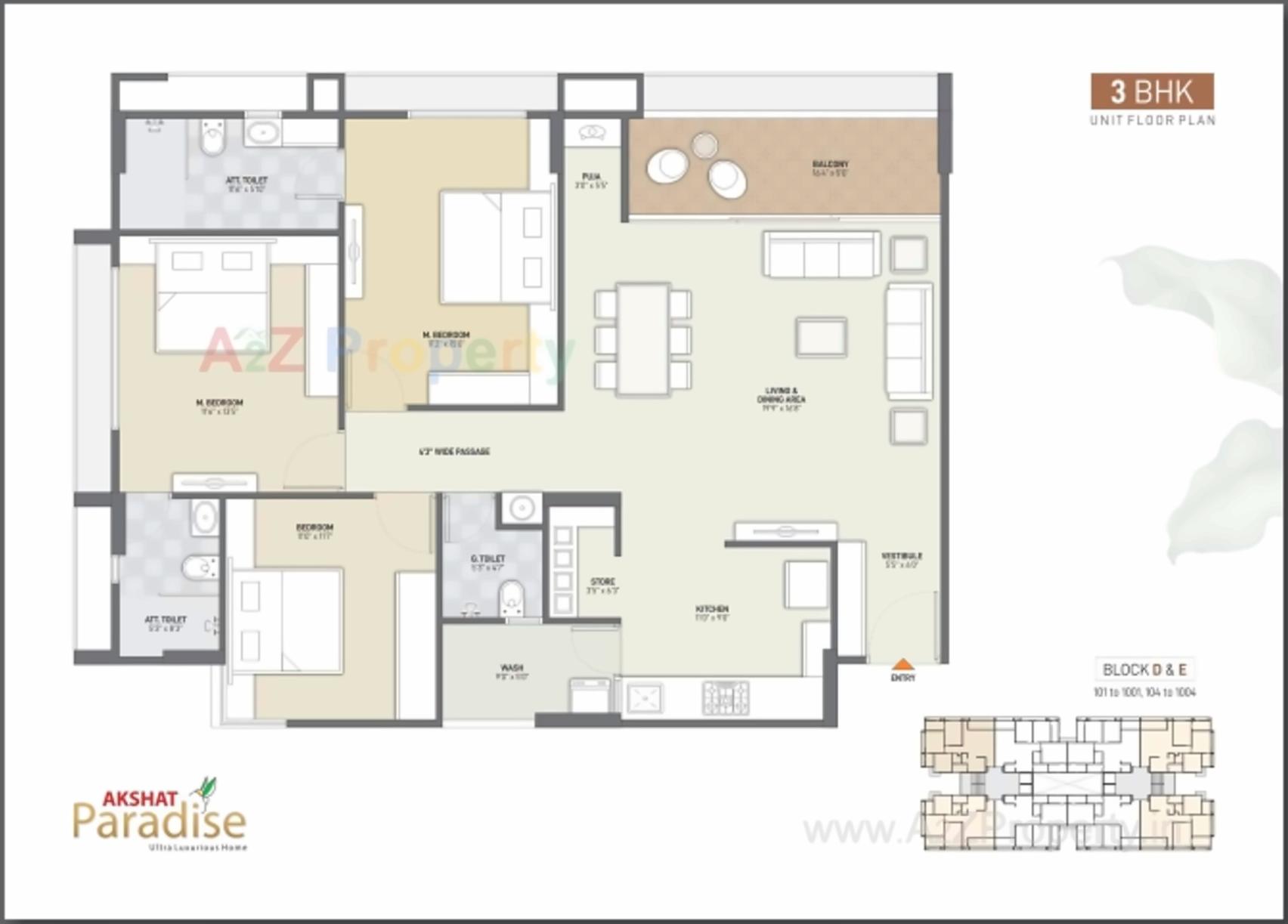 Layout of real estate project Akshat Paradise located at Sargasan, Gandhinagar, Gujarat