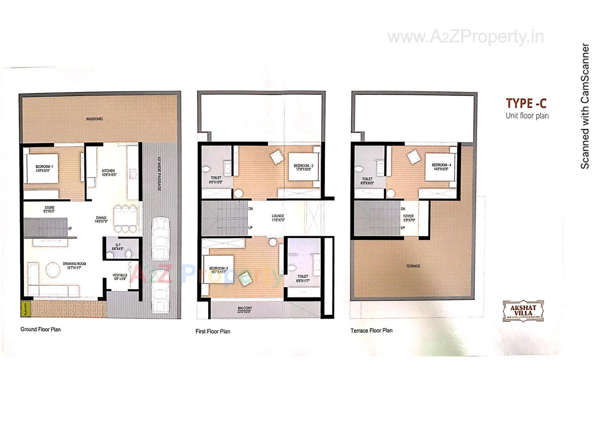 Layout of real estate project Akshat Villa located at Gandhinagar, Gandhinagar, Gujarat