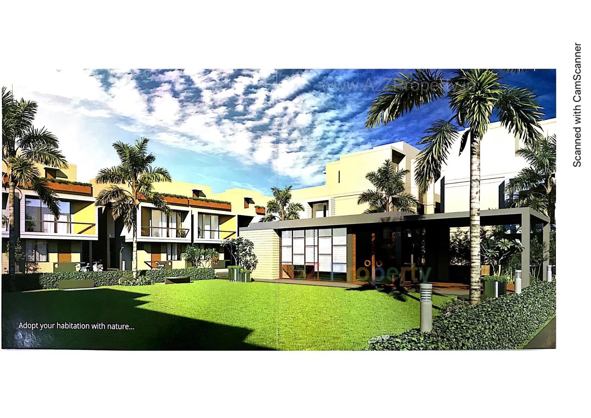 3D Elevation of real estate project Akshat Villa located at Gandhinagar, Gandhinagar, Gujarat