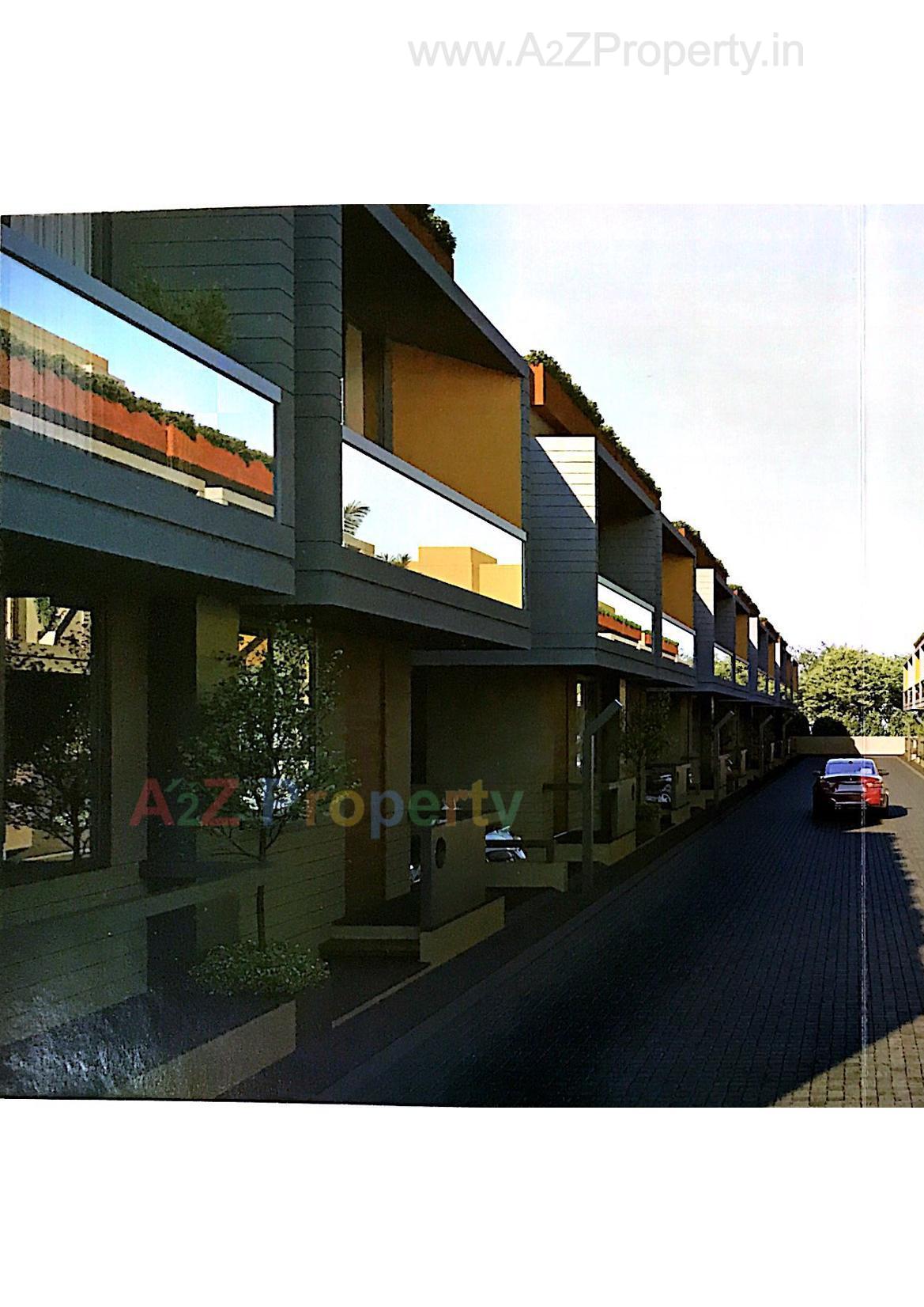 3D Elevation of real estate project Akshat Villa located at Gandhinagar, Gandhinagar, Gujarat