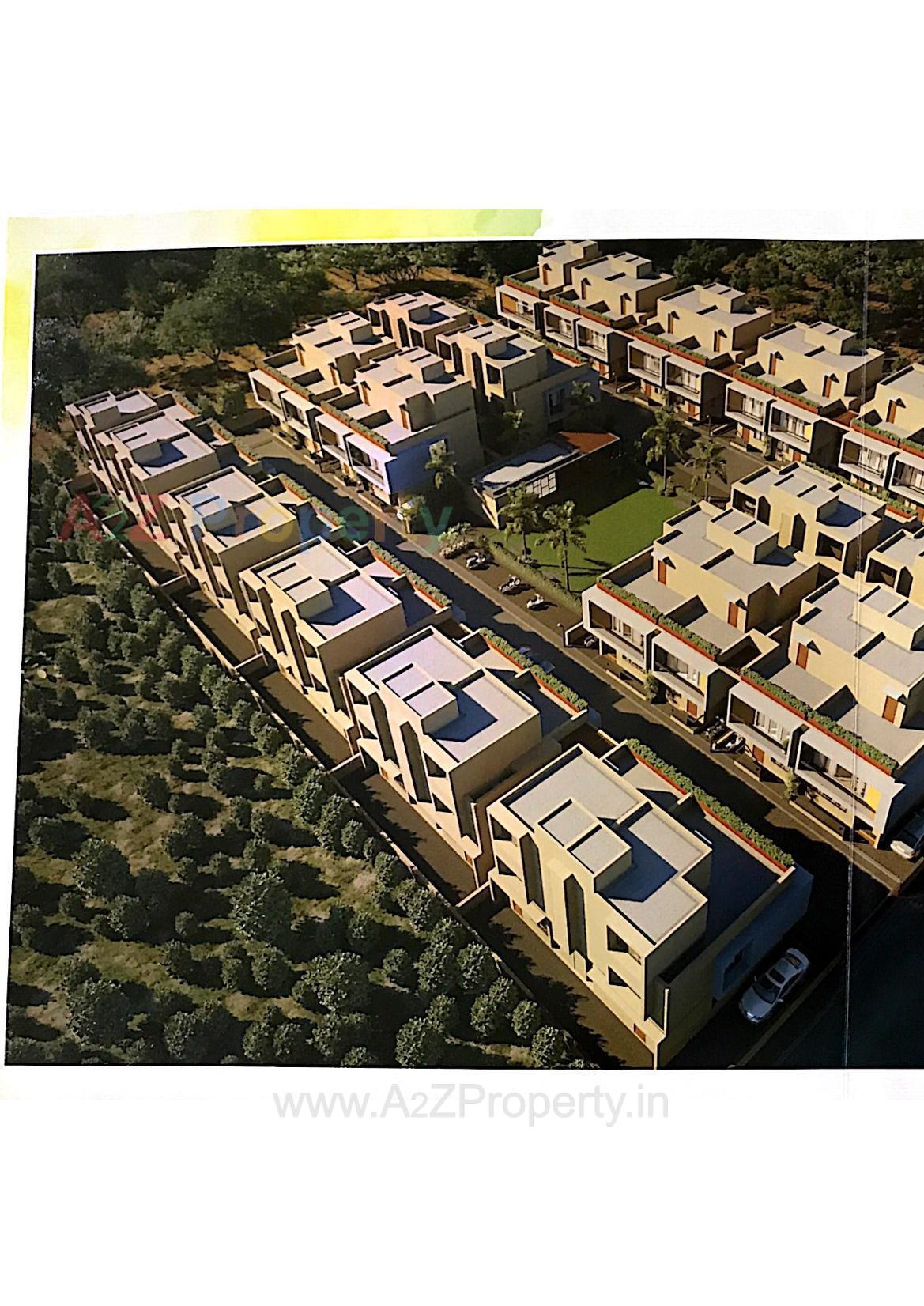 3D Elevation of real estate project Akshat Villa located at Gandhinagar, Gandhinagar, Gujarat