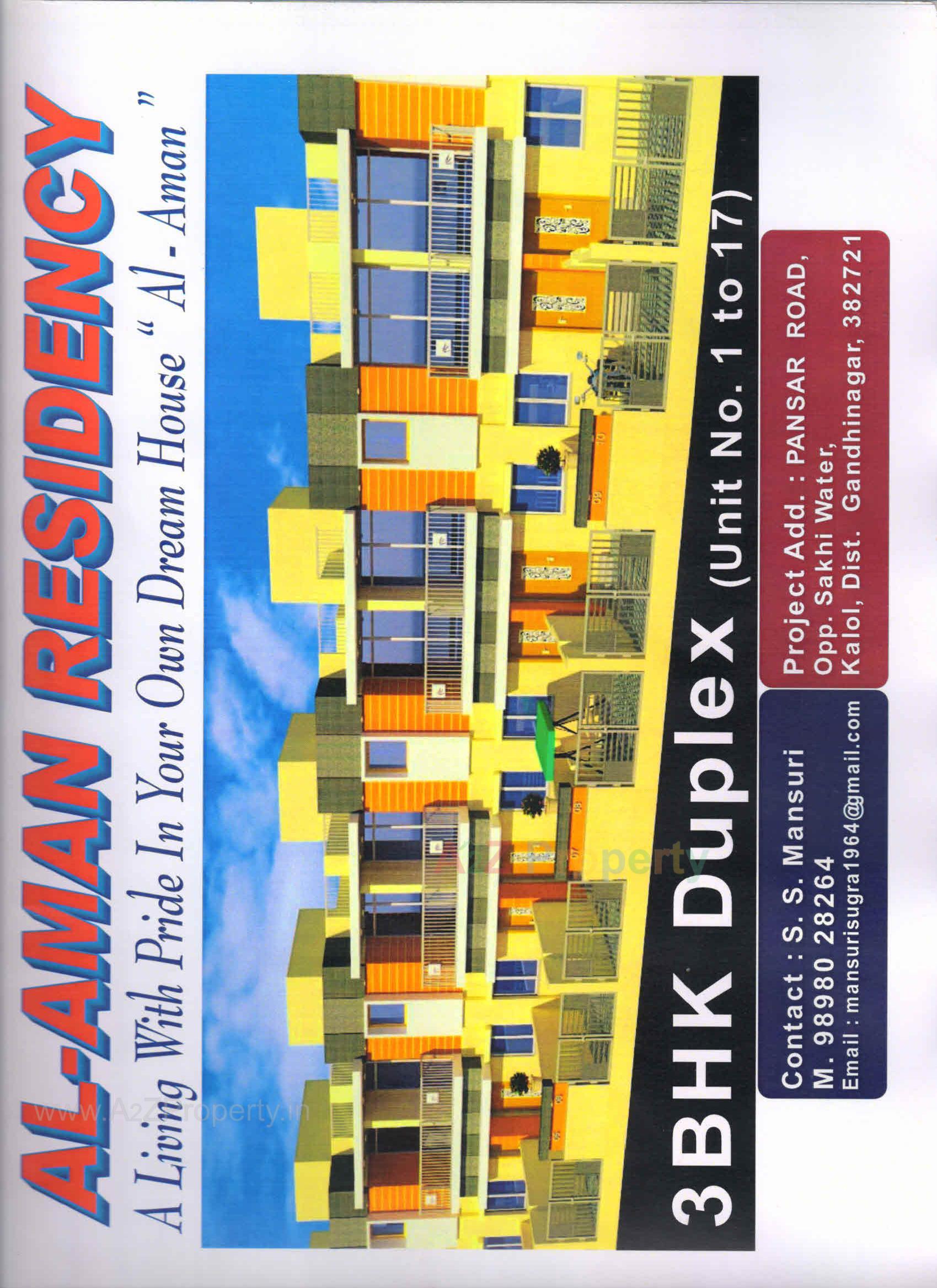 Layout of real estate project Al Aman Residency located at Gandhinagar, Gandhinagar, Gujarat