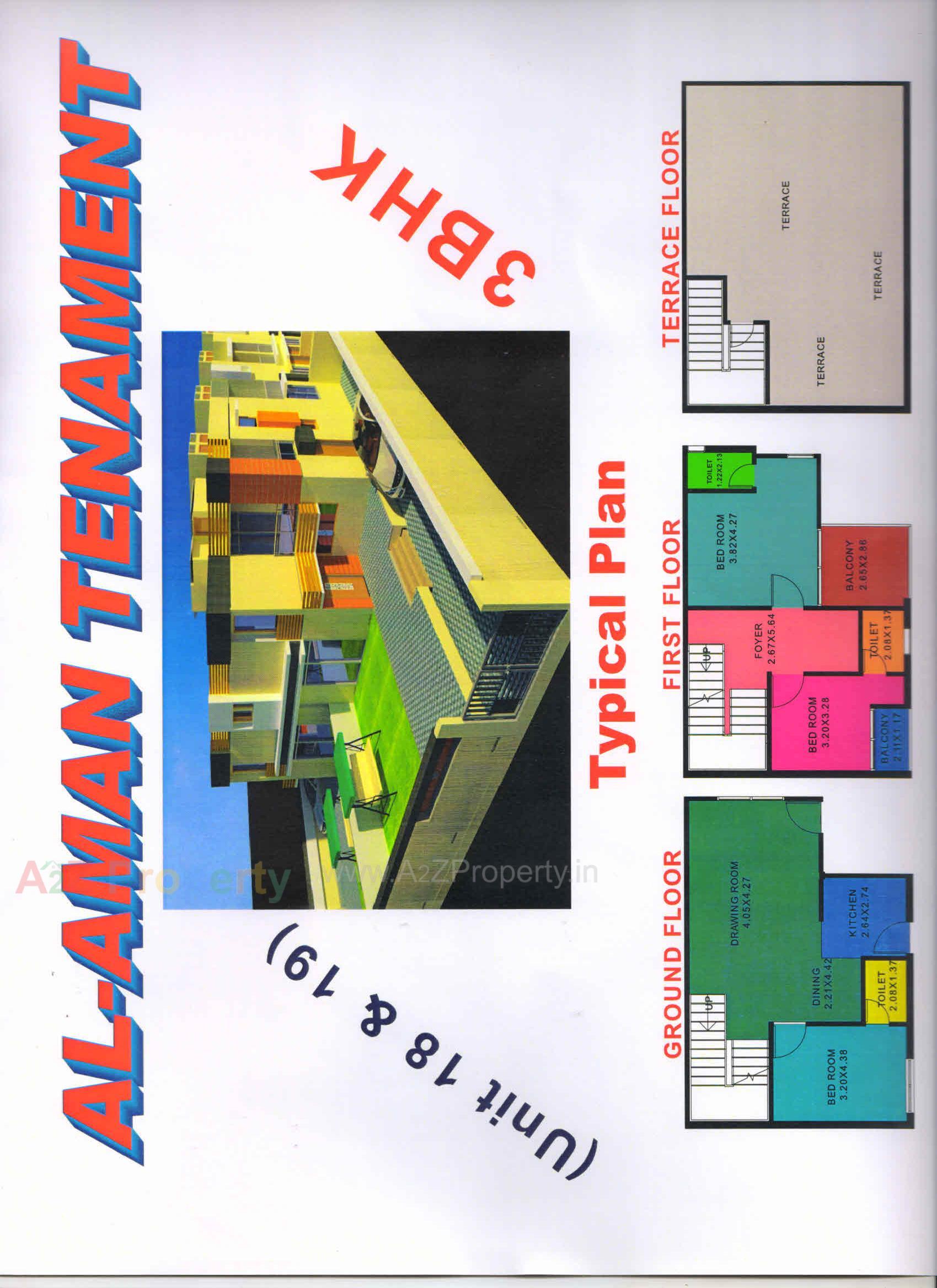 Layout of real estate project Al Aman Residency located at Gandhinagar, Gandhinagar, Gujarat